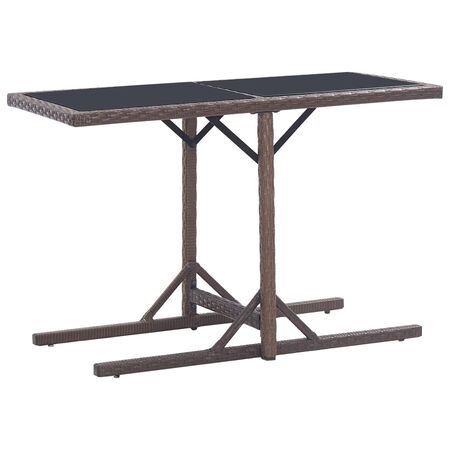  Set mobilier de grădină, 3 piese, maro