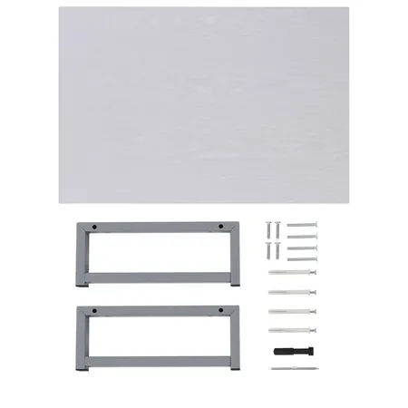  Set mobilier de baie, 2 piese, alb, ceramică