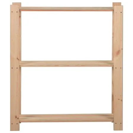  Raft depozitare 3 niveluri, 80x28,5x90 cm, lemn masiv de pin