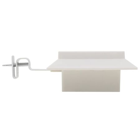  Lămpi solare de exterior cu LED, 6 buc, alb, 12 cm, pătrat