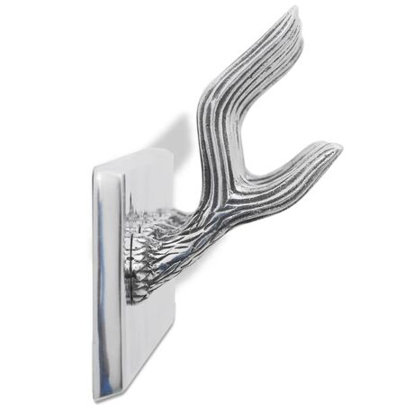 Cuiere de haine, 4 buc., argintiu, aluminiu