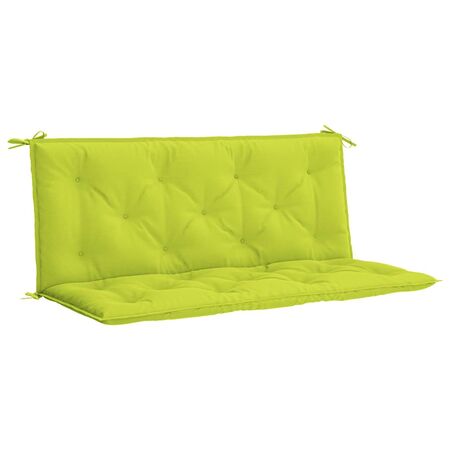  Pernă bancă grădină, verde aprins 120x(50+50)x7cm textil oxford