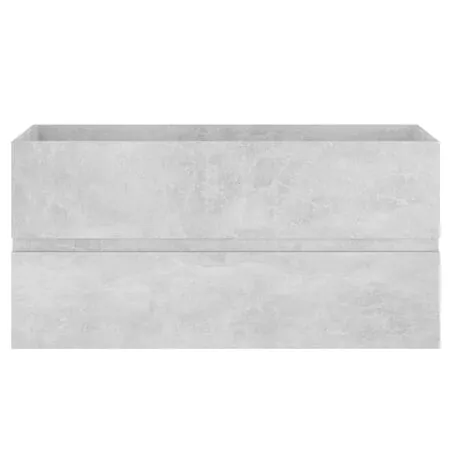  Dulap cu chiuvetă încorporată, gri beton, lemn prelucrat