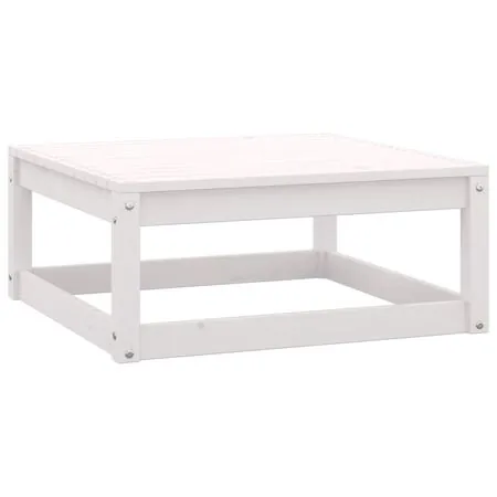  Set mobilier de grădină, 8 piese, alb, lemn masiv de pin