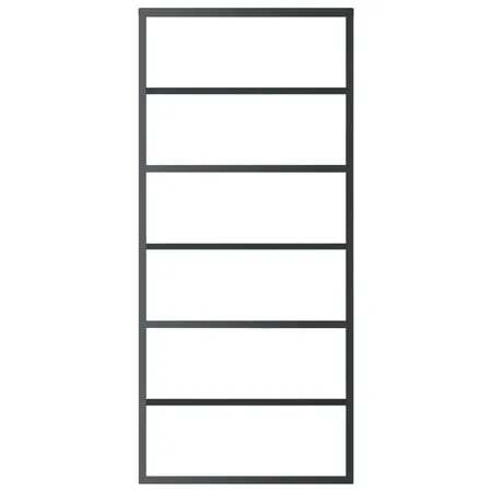  Ușă glisantă cu set feronerie, 90x205 cm, sticlă ESG/aluminiu