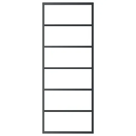  Ușă glisantă cu set feronerie, 76x205 cm, sticlă ESG/aluminiu
