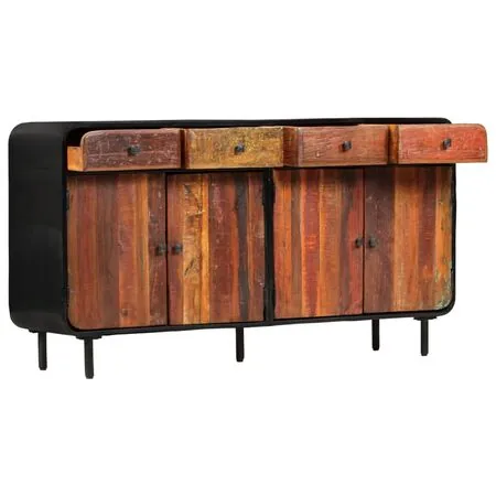  Servantă, 140 x 35 x 76 cm, lemn masiv reciclat