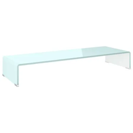  Stativ TV/Suport monitor, sticlă, verde, 90 x 30 x 13 cm
