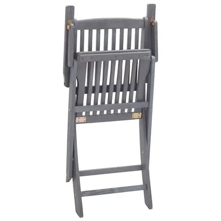  Scaune pliante de exterior cu perne 6 buc. lemn masiv de acacia