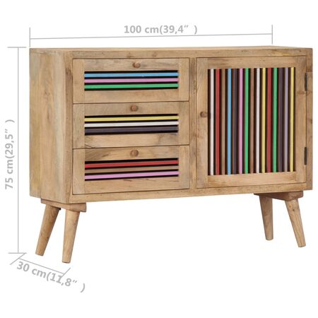  Servantă, 100x30x75 cm, lemn masiv de mango