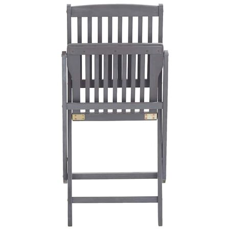  Scaune pliante de exterior cu perne 6 buc. lemn masiv de acacia