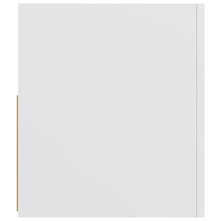  Comodă TV cu lumini LED, alb, 90x35x40 cm