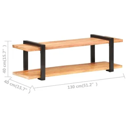  Comodă TV, 130 x 40 x 40 cm, lemn masiv de acacia