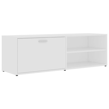  Dulap TV, alb, 120x34x37 cm, lemn prelucrat