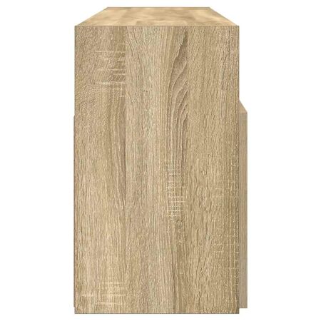  Comodă TV cu lumini LED, stejar sonoma, 120x30x50 cm