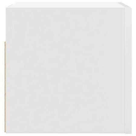  Dulapuri TV montate pe perete, 2 buc., alb, 30,5x30x30 cm