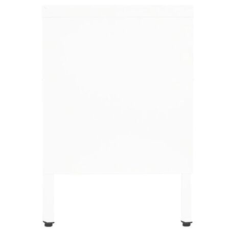  Dulap TV, alb, 90x30x44 cm, oțel și sticlă