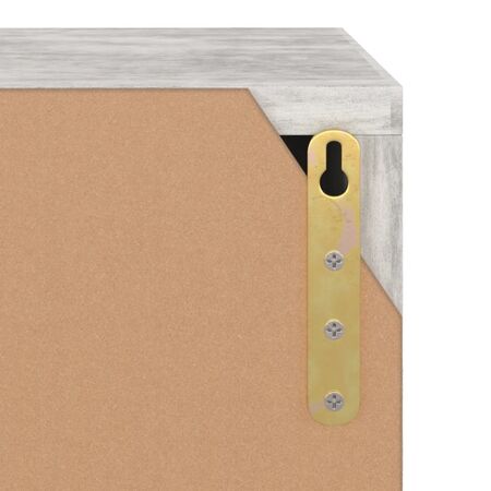  Comodă TV, gri beton, 88,5x27,5x30,5 cm, lemn prelucrat