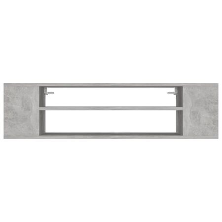  Dulap TV suspendat, gri beton, 100x30x26,5 cm, PAL