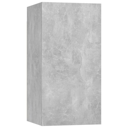  Set de dulapuri TV, 6 piese, gri beton, lemn prelucrat