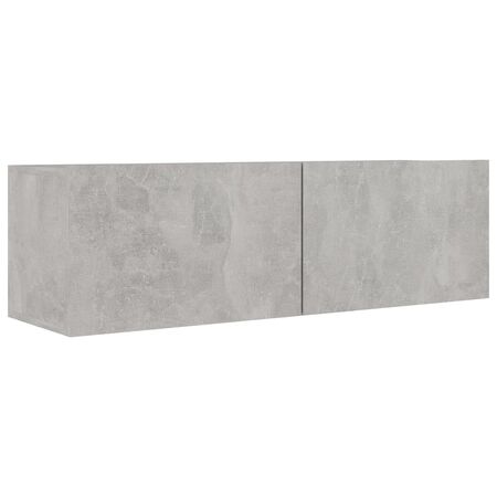  Set de dulapuri TV, 6 piese, gri beton, lemn prelucrat