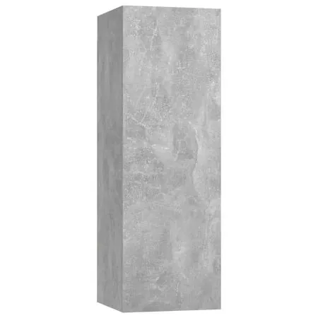  Set de dulapuri TV, 4 piese, gri beton, lemn prelucrat