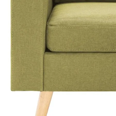 Canapea cu 2 locuri, verde, material textil