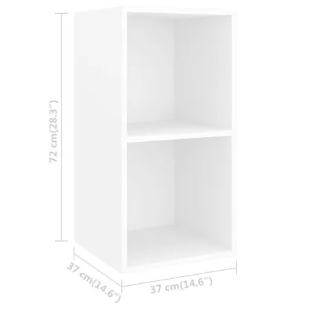  Set de dulapuri TV, 3 piese, alb, lemn prelucrat