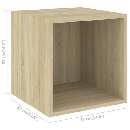  Set de dulapuri TV, 4 piese, stejar sonoma, lemn prelucrat