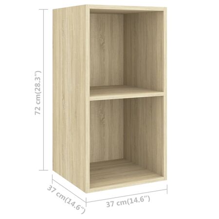  Set de dulapuri TV, 4 piese, stejar sonoma, lemn prelucrat