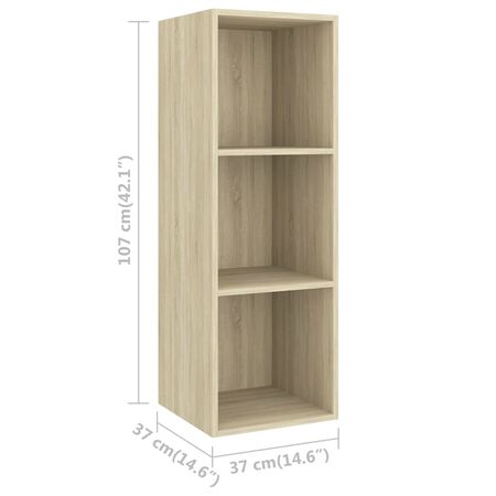  Set de dulapuri TV, 2 piese, stejar sonoma, lemn prelucrat