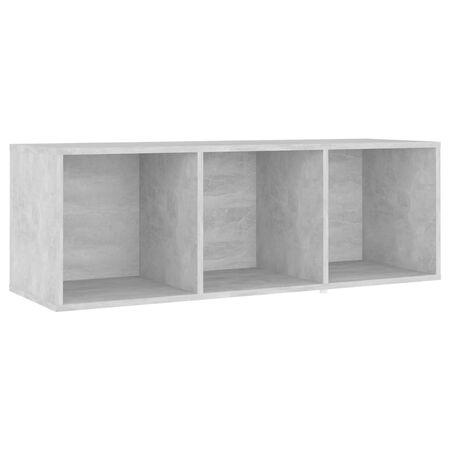  Dulapuri TV, 2 buc gri beton, 107x35x37 cm, lemn prelucrat