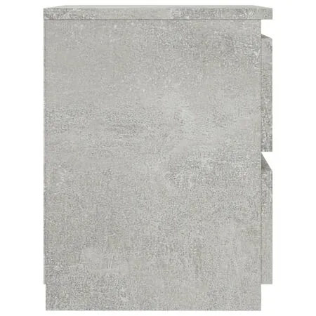  Noptieră, gri beton, 30x30x40 cm, lemn prelucrat