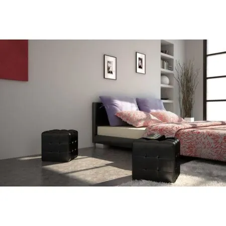  Scaune cub, negru 