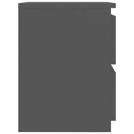  Noptiere, 2 buc., negru, 30x30x40 cm, lemn prelucrat