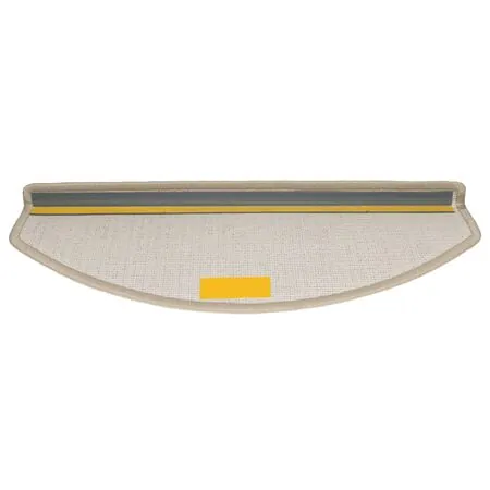  Covorașe pentru trepte scară, 15 buc., gri taupe, 65x24x4 cm
