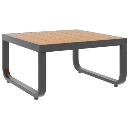  Set canapea de grădină colțar cu perne, 4 piese, aluminiu, WPC