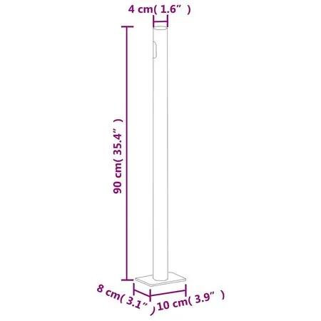  Copertină laterală retractabilă de terasă albastru 140x1200 cm