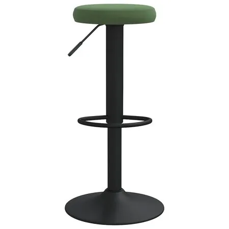  Scaune de bar, 2 buc., verde închis, catifea