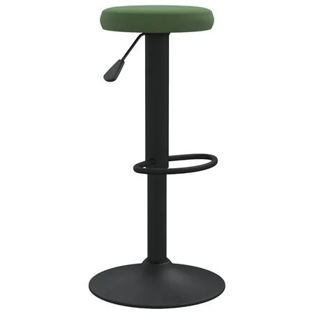  Scaune de bar, 2 buc., verde închis, catifea
