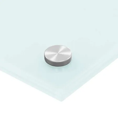  Panou antistropi de bucătărie, alb, 70x60 cm, sticlă securizată