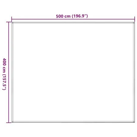 Covor pentru cort, gri taupe, 400x500 cm