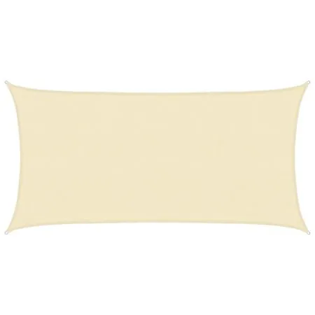  Pânză parasolar, crem, 2,5 x 5 m, HDPE, 160 g/m²
