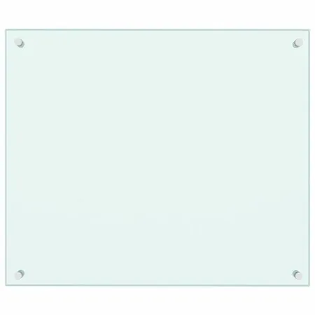  Panou antistropi de bucătărie, alb, 70x60 cm, sticlă securizată