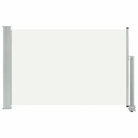  Copertină laterală retractabilă de terasă, crem, 60 x 300 cm