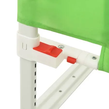  Balustradă de protecție pat copii, verde, 180x25 cm, textil