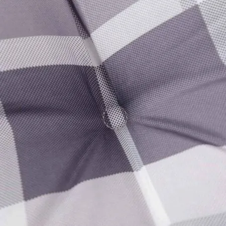  Pernă bancă de grădină, gri carouri, 150x50x4 cm, textil Oxford