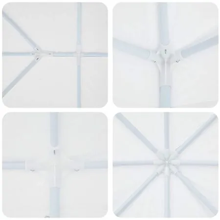 Cort pentru Petreceri, alb, 4 x 6 m, PE