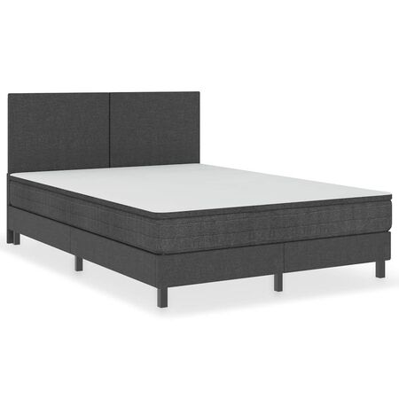  Pat continental, gri închis, 180x200 cm, material textil