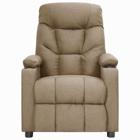  Fotoliu rabatabil, gri taupe, material textil